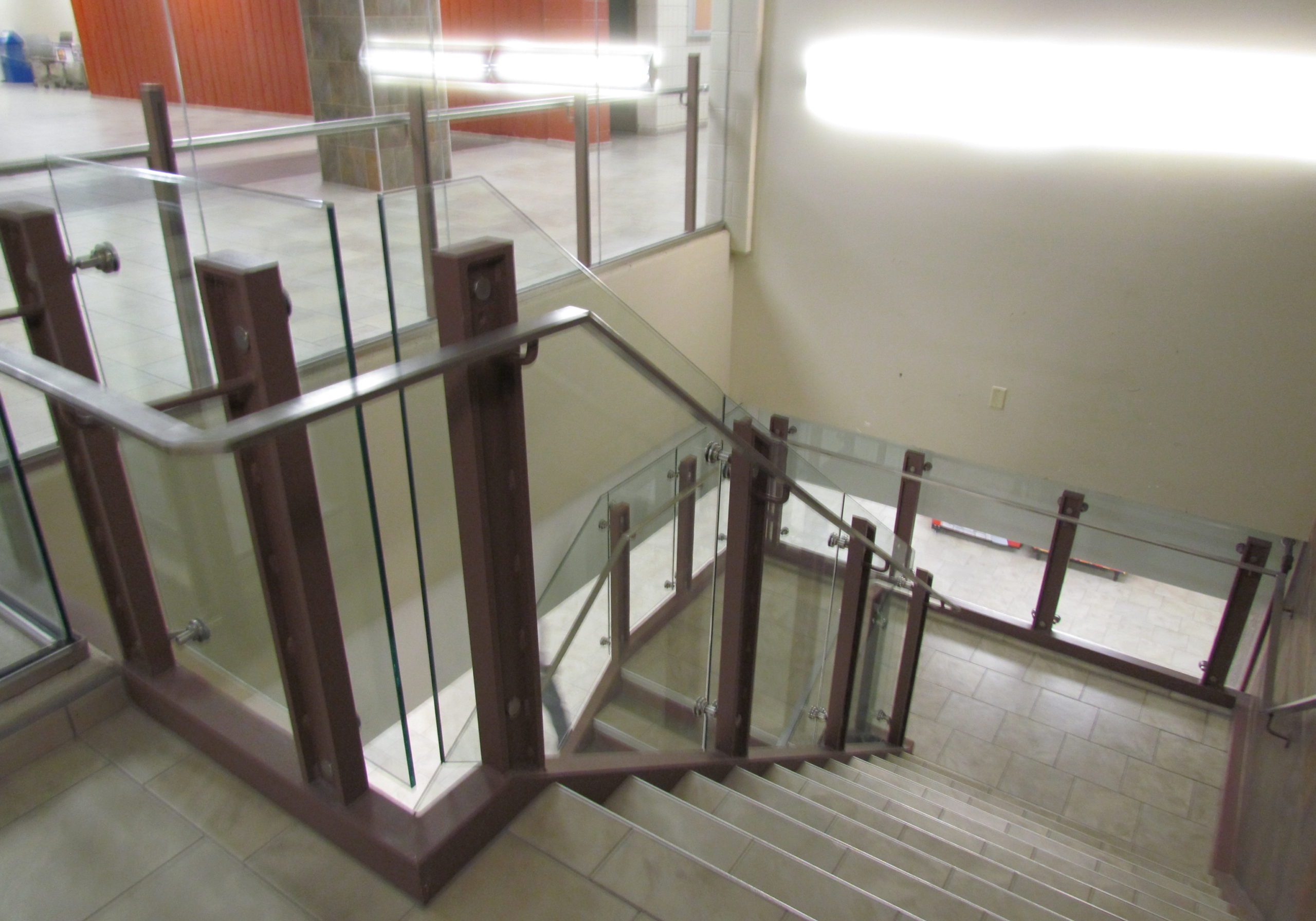 glass stairs